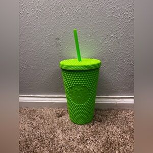 Starbucks Neon Green Tumbler with Straw 16oz